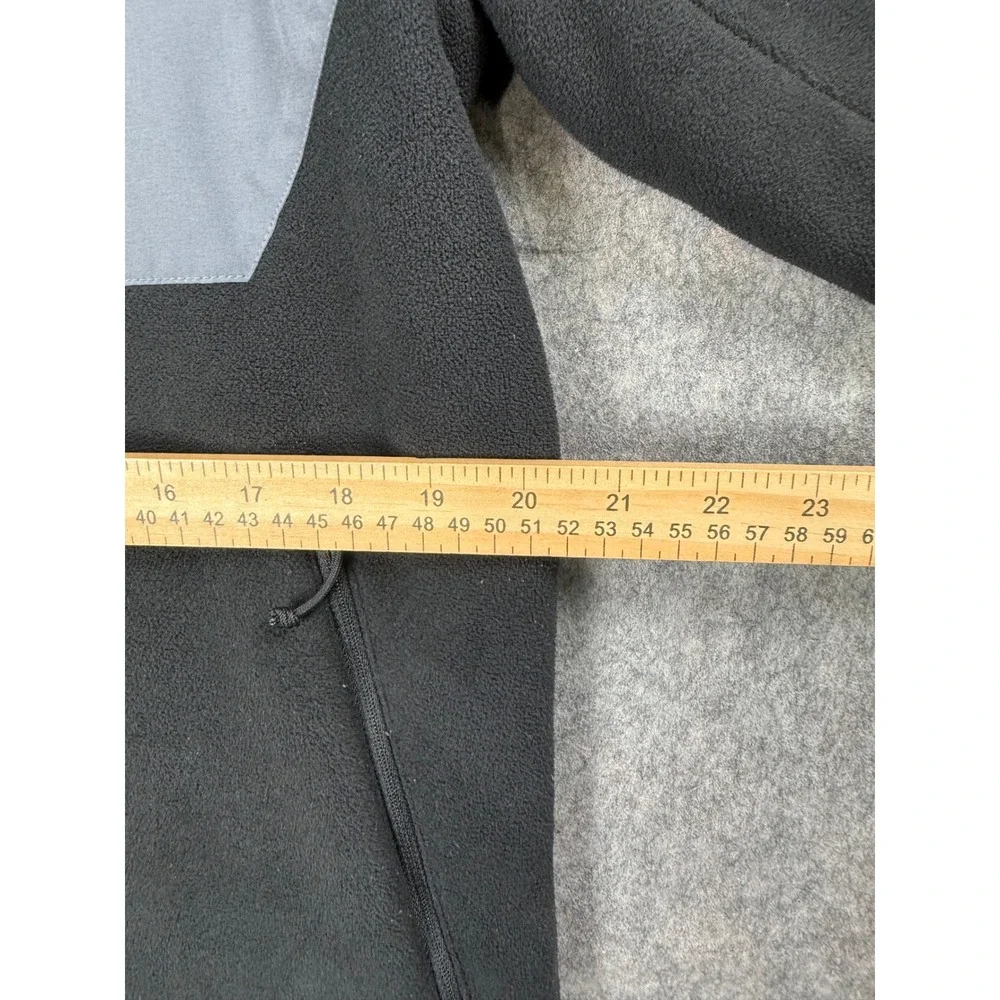 The North Face Fleece Jacket Mens M Black Polyester Full Zip Pocket Outdoor Hike